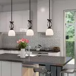 Jeran Modern Milk Glass Dome Pendant Light