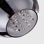 Mhyrra Farmhouse 3-Light Grey Glass Crystal Pendant Light