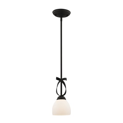 Jeran Modern Milk Glass Dome Pendant Light