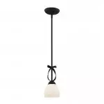 Jeran Modern Milk Glass Dome Pendant Light