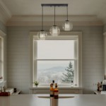 Mhyrra Farmhouse 3-Light Grey Glass Crystal Pendant Light
