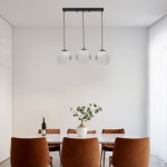 Mhyrra Farmhouse 3-Light Grey Glass Crystal Pendant Light