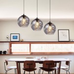 Mhyrra Farmhouse 3-Light Grey Glass Crystal Pendant Light