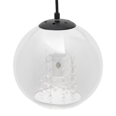 Mhyrra Farmhouse 3-Light Grey Glass Crystal Pendant Light Mhyrra Farmhouse 3-Light Grey Glass Crystal Pendant Light