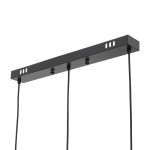 Mhyrra Farmhouse 3-Light Grey Glass Crystal Pendant Light