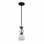 Jeran Modern Milk Glass Dome Pendant Light