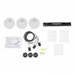 Mhyrra Farmhouse 3-Light Grey Glass Crystal Pendant Light