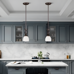 Jeran Modern Milk Glass Dome Pendant Light