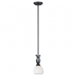 Jeran Modern Milk Glass Dome Pendant Light