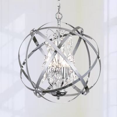 Haldora Rustic Crystal Globe Pendant Light Haldora Rustic Crystal Globe Pendant Light
