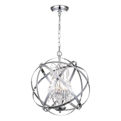 Haldora Rustic Crystal Globe Pendant Light Haldora Rustic Crystal Globe Pendant Light