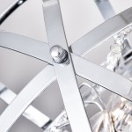 Haldora Rustic Crystal Globe Pendant Light