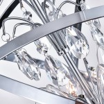 Haldora Rustic Crystal Globe Pendant Light