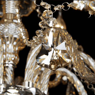 Teya Luxurious 6-Light Crystal Chandelier Teya Luxurious 6-Light Crystal Chandelier