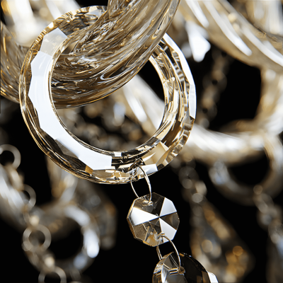 Teya Luxurious 6-Light Crystal Chandelier Teya Luxurious 6-Light Crystal Chandelier