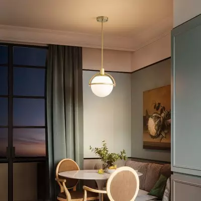 Iantheus Farmhouse Frosted Milk Glass Globe Pendant Light Iantheus Farmhouse Frosted Milk Glass Globe Pendant Light