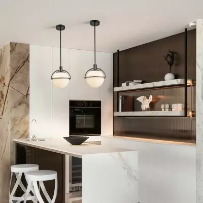 Iantheus Farmhouse Frosted Milk Glass Globe Pendant Light Iantheus Farmhouse Frosted Milk Glass Globe Pendant Light