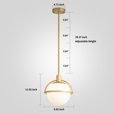 Iantheus Farmhouse Frosted Milk Glass Globe Pendant Light Iantheus Farmhouse Frosted Milk Glass Globe Pendant Light