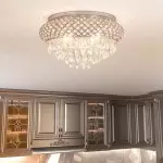 Jorunn Tiered Crystal Drum Flush Mount Ceiling Light