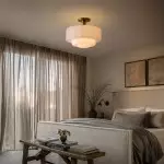 Ellis Retro Milk White Glass Ceiling Light