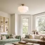 Ellis Retro Milk White Glass Ceiling Light