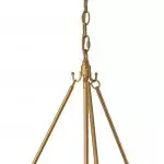 Coriander Farmhouse Water Ripple Glass Drum Chandelier