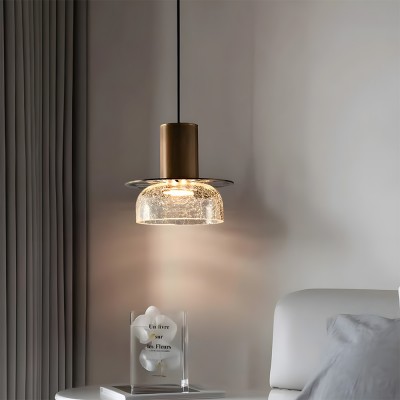 Arloen Modern Crackle Glass Pendant Light Arloen Modern Crackle Glass Pendant Light