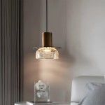 Arloen Modern Crackle Glass Pendant Light