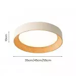 Calixte Minimalist LED Round Metal Ceiling Light