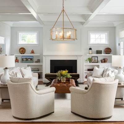 Coriander Farmhouse Water Ripple Glass Drum Chandelier Coriander Farmhouse Water Ripple Glass Drum Chandelier