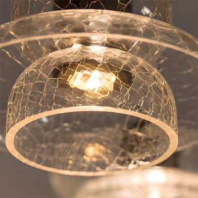 Arloen Modern Crackle Glass Pendant Light Arloen Modern Crackle Glass Pendant Light