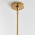 Deryn Farmhouse Brass Dome Pendant Light