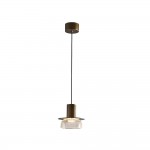 Arloen Modern Crackle Glass Pendant Light