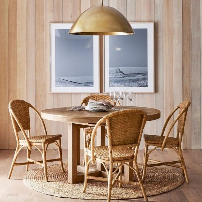 Deryn Farmhouse Brass Dome Pendant Light