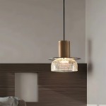 Arloen Modern Crackle Glass Pendant Light