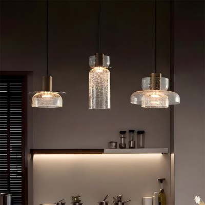 Arloen Modern Crackle Glass Pendant Light Arloen Modern Crackle Glass Pendant Light