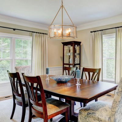 Coriander Farmhouse Water Ripple Glass Drum Chandelier Coriander Farmhouse Water Ripple Glass Drum Chandelier