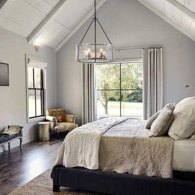 Coriander Farmhouse Water Ripple Glass Drum Chandelier Coriander Farmhouse Water Ripple Glass Drum Chandelier