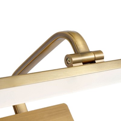 Jaryn Rustic LED Bar Brass Wall Light Jaryn Rustic LED Bar Brass Wall Light