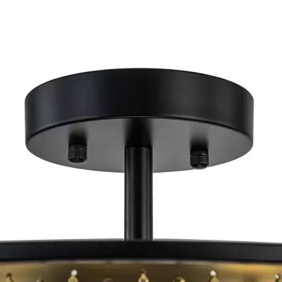 Eileyn Crystal Drum Semi Flush Mount Ceiling Light Eileyn Crystal Drum Semi Flush Mount Ceiling Light