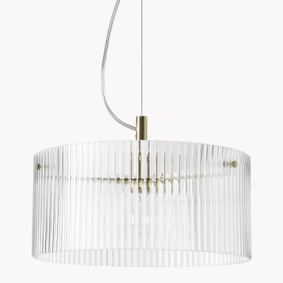 Erisen Farmhouse Ribbed Glass Pendant Light Erisen Farmhouse Ribbed Glass Pendant Light