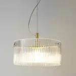 Arloen Modern Crackle Glass Pendant Light