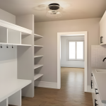 Paxon Matte Black Textured Glass Flush Mount Ceiling Light