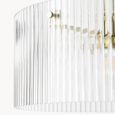 Erisen Farmhouse Ribbed Glass Pendant Light Erisen Farmhouse Ribbed Glass Pendant Light