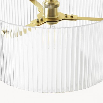 Erisen Farmhouse Ribbed Glass Pendant Light Erisen Farmhouse Ribbed Glass Pendant Light