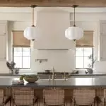 Ozita Retro Semi-Flush Mount Eloise Pendant Light