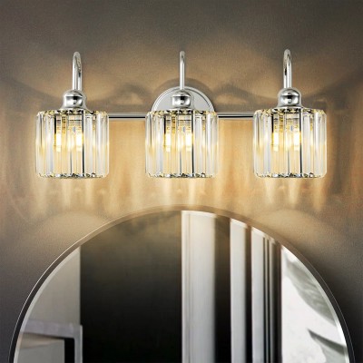 Naeris Modern Square Crystal Wall Sconce Naeris Modern Square Crystal Wall Sconce