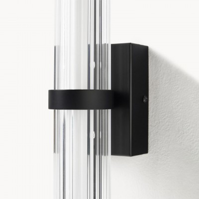 Saelin Farmhouse LED Tube Glass Wall Sconce Saelin Farmhouse LED Tube Glass Wall Sconce
