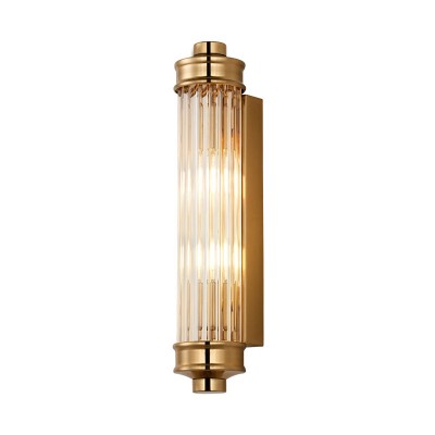Raelin Retro Cylindrical Ribbed Glass Sconce Raelin Retro Cylindrical Ribbed Glass Sconce