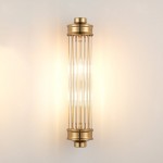Raelin Retro Cylindrical Ribbed Glass Sconce